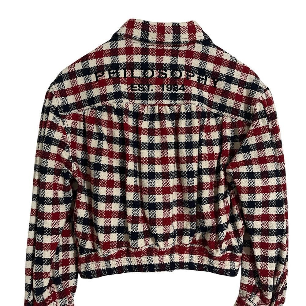 Philosophy di Lorenzo Serafini Red and Black Checkered Kids Blazer - Picture 2 of 2